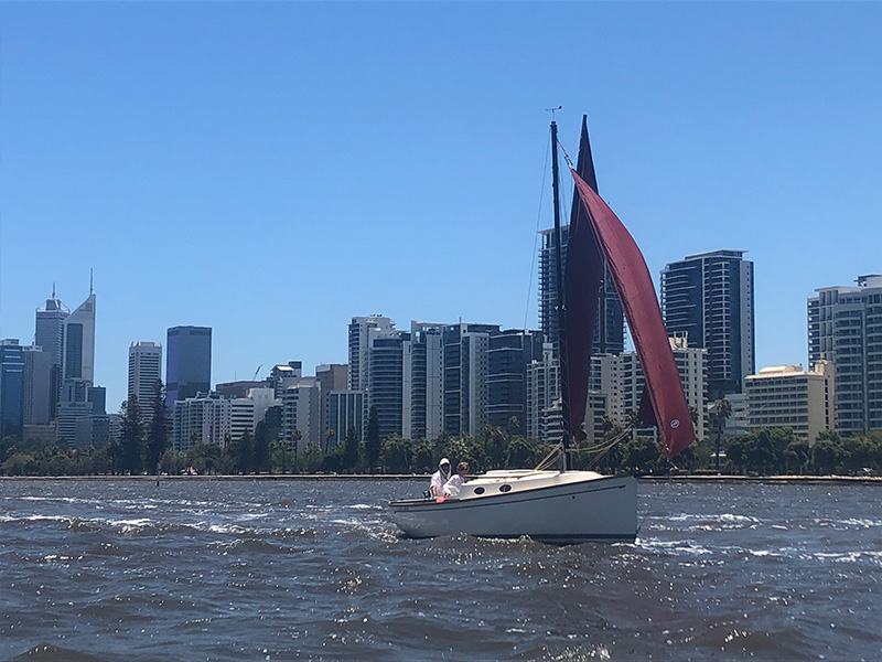 Kotare sailing on Swan River, WA